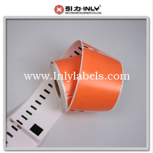 Dymo orange  99014 compatible label
